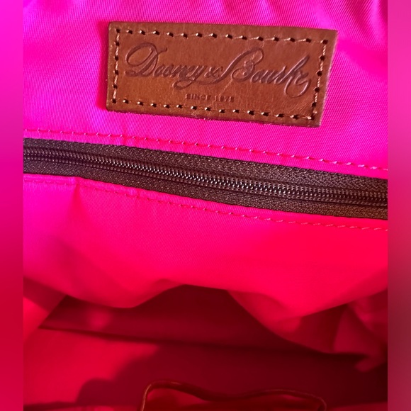 Dooney & Bourke Lavender Nylon and Leather Satchel - Picture 6 of 8